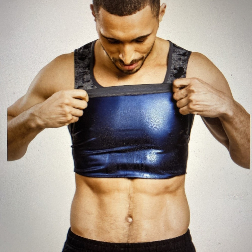 Sweat Shaper Men's‎ Athletic Tank Sauna Tank Compression Tank SWEAT L/XL NWOT - Picture 2 of 9